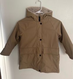 Zara Kids Hooded Raincoat Jacket – Size 6–7