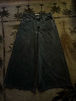 Levi’s black super wide leg jeans