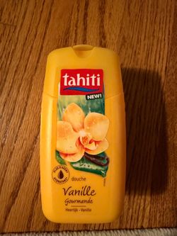 Tahiti Vanille Gourmande Yellow Shower Gel, from France