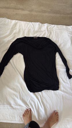 Black, long sleeve blouse
