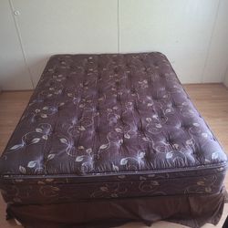 NEW QUEEN MATTRESS SET EUROTOP STEEL BOX