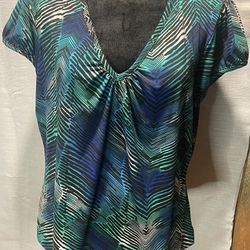 Short Sleeved  Silky Shirt. 
