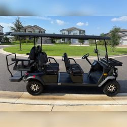 Kandi Golf Cart, Good Condition, Black 6-Passenger – Wimauma, FL