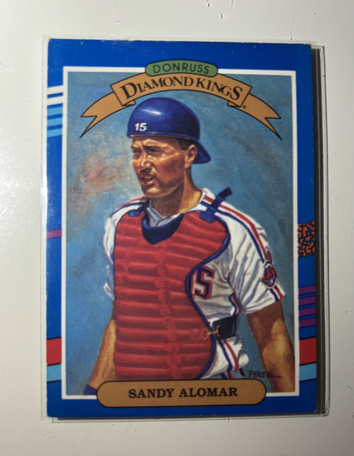 1991 DonRuss Diamond Kings #13 - Sandy Alomar Card - Original