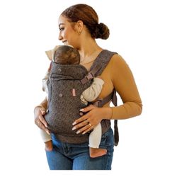 Infantino Flip 4-in-1 Convertible Baby Carrier – Leopard Print, Adjustable & Ergonomic