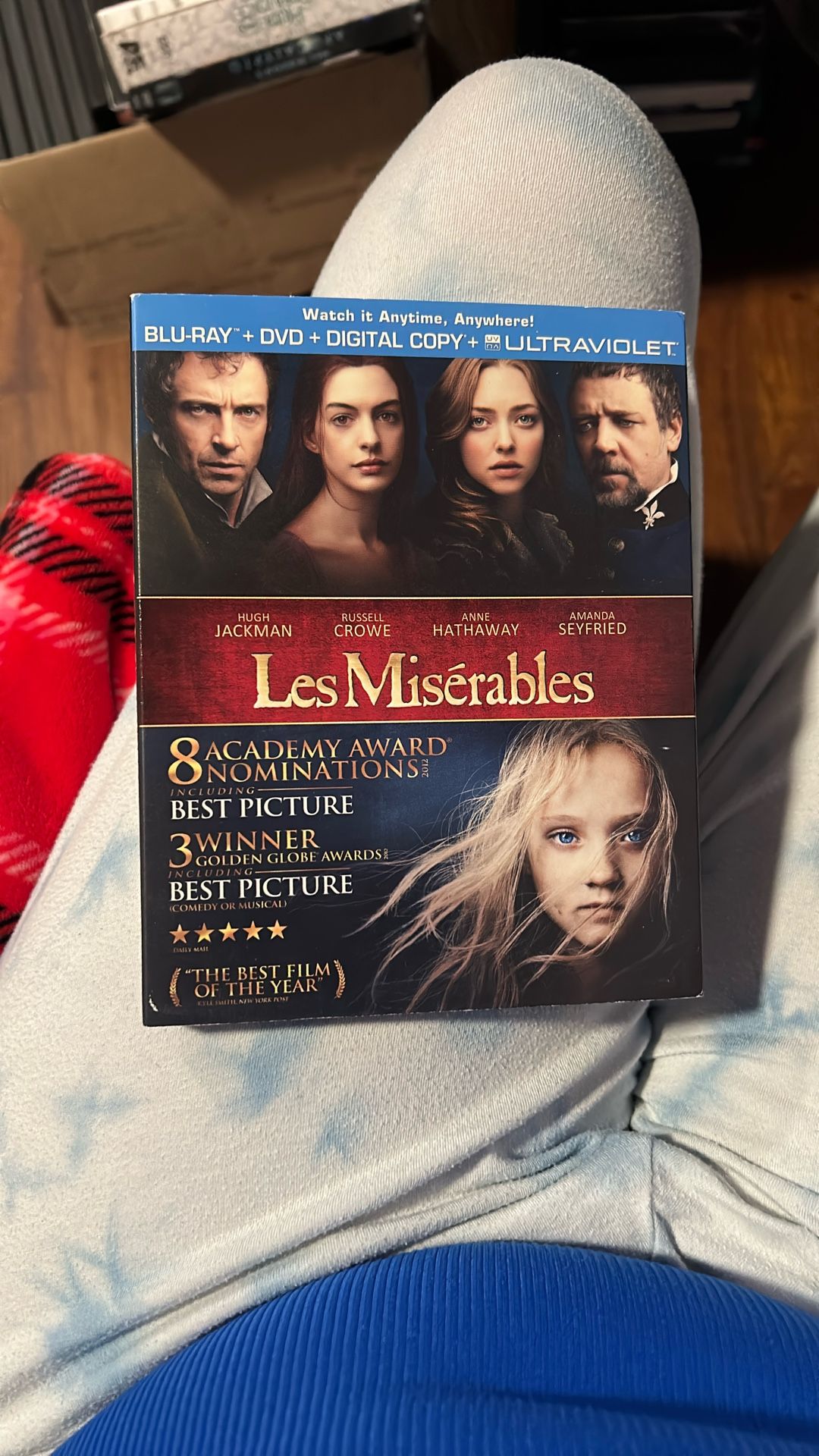Les Miserables DVD/blu-ray