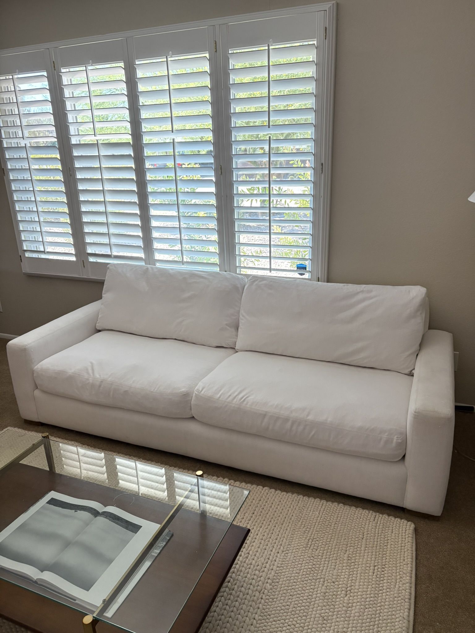 Restoration Hardware Performance Linen Sofa