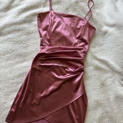 Mauve Silk Dress