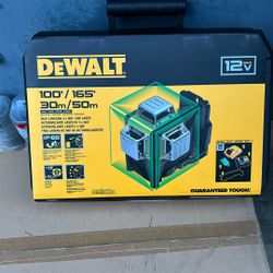 DEWALT 100/165 Self-Leveling 3x360 Line Laser 