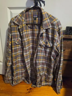 Patagonia Fjord Organic Cotton Flannel Shirt Men’s XL