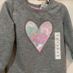 Cat & Jack heart Sweatshirt