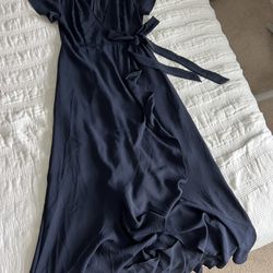 Blue Wrap Around Dress 