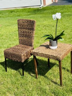 Outdoor Wicker 2 pc Set 
