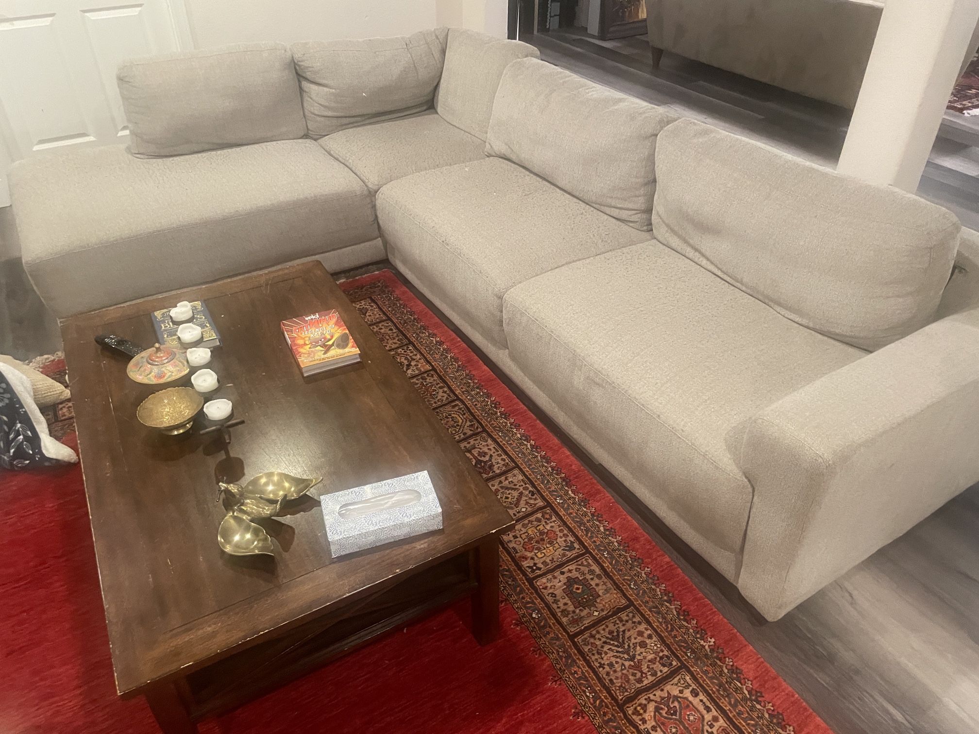 Sectional And Coffee Table