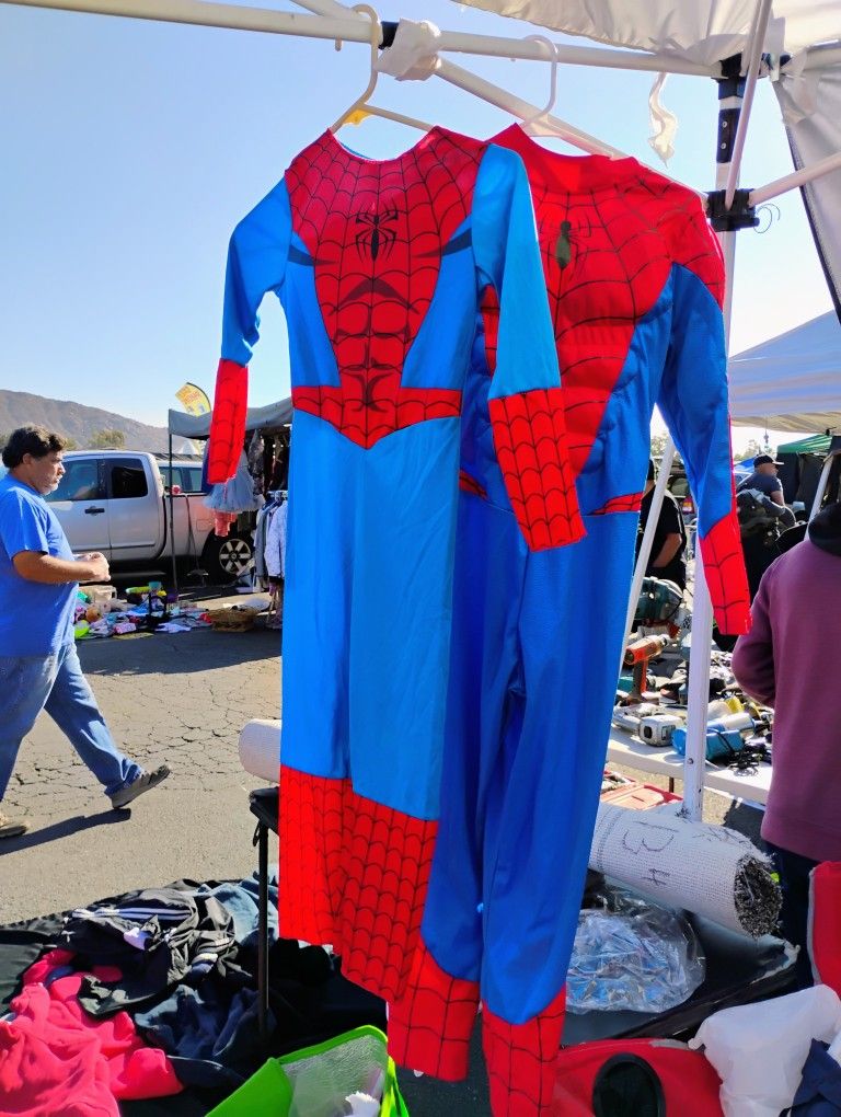 Spider-Man Costumes One Is Size 2T  To 3T The Other Side 8 To 10