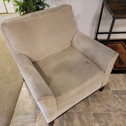 Comfortable Beige Accent Chair