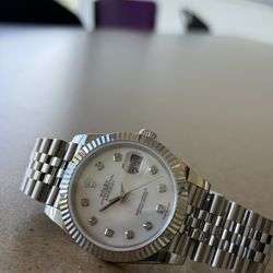 Mother of Pearl Diamond Dial Men’s Watch