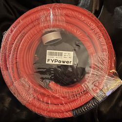 Air Compressor Hose 3/8 Inch x 50 Feet Hybrid Hose with Fittings, Flexible and Kink Resistant, 1/4" Industrial Quick Coupler and Plug Kit - Red