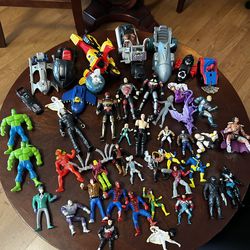 Vintage Assorted Toys! Marvel Spiderman etc !