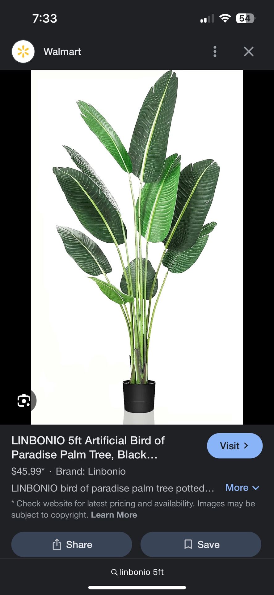 Artificial Palm Tree