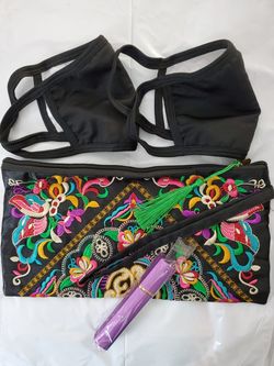 Masks and Sanitizer Pocket Sprayer with Carry Bag