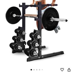 Home Gym Weight Holder And Workstation
