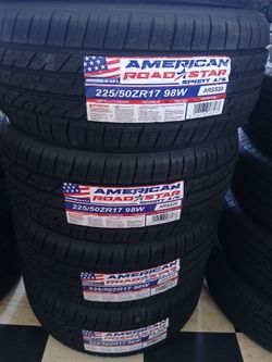 Tengo un set de llantas nuevas 225 50 17 de la marca americana