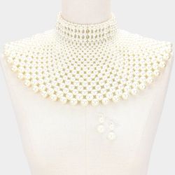 Pearl Bib Necklace
