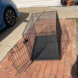 Top Paw Double Door Folding Wire Dog Crate 36”