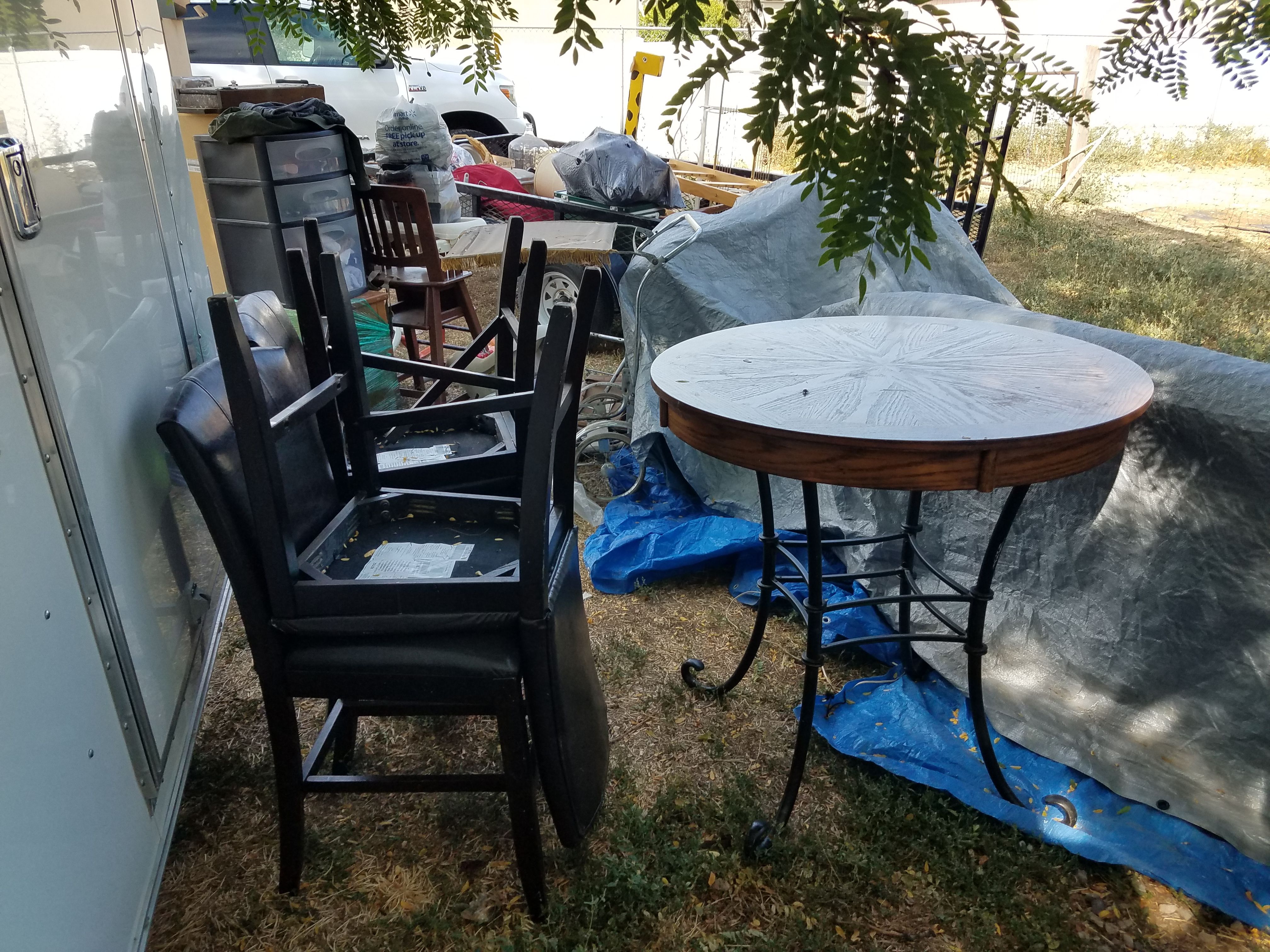 Table and chairs