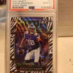 Justin Jefferson 2021 Zebra Prism