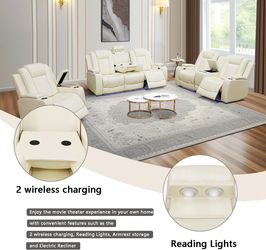Power Reclining Couch 3-Pc Set — Sofa • Loveseat • Chair