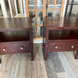 Beautiful Zocalo Handcrafted Wood End Table Set Of 2