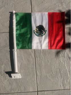 Mexico Car Flag Double Sided