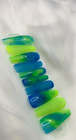 Neon Press Ons