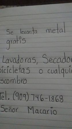 Levanto cosas que ya no utilize