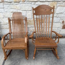 Solid Wood Amish rocking Chairs 