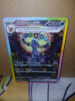 Rare Pokémon card — Umbreon ex 161/131 Prismatic Evolutions Holo