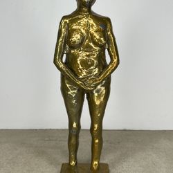 Bronze Woman Figure Sculpture 