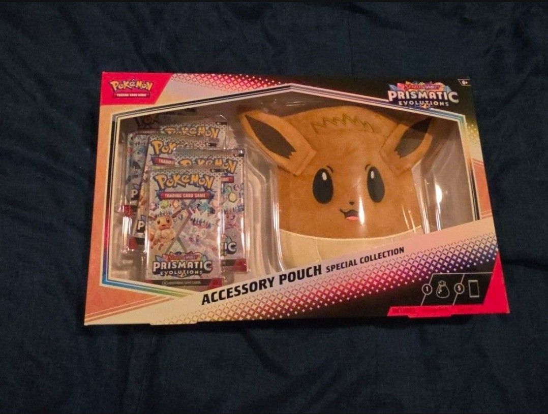 Pokemon Prismatic Evolutions Eevee Accessory Pouch 4 Trade