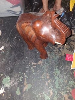 Wooden elephant