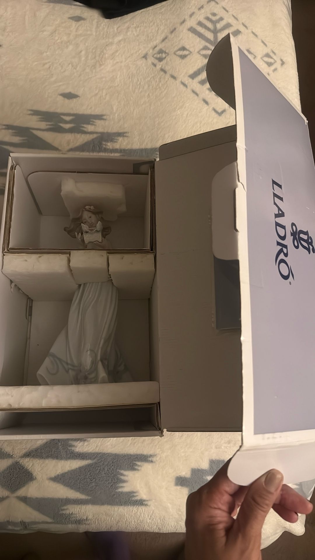 LLADRÓ- Girl With A Butterfly- Retail $700- New No Signs Of Chipping Or Cracks