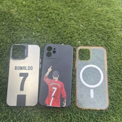 2 Ronaldo Cases And 1 Clear One For iPhone 12