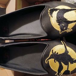 Witching Hour Cat Halloween Flats Shoes