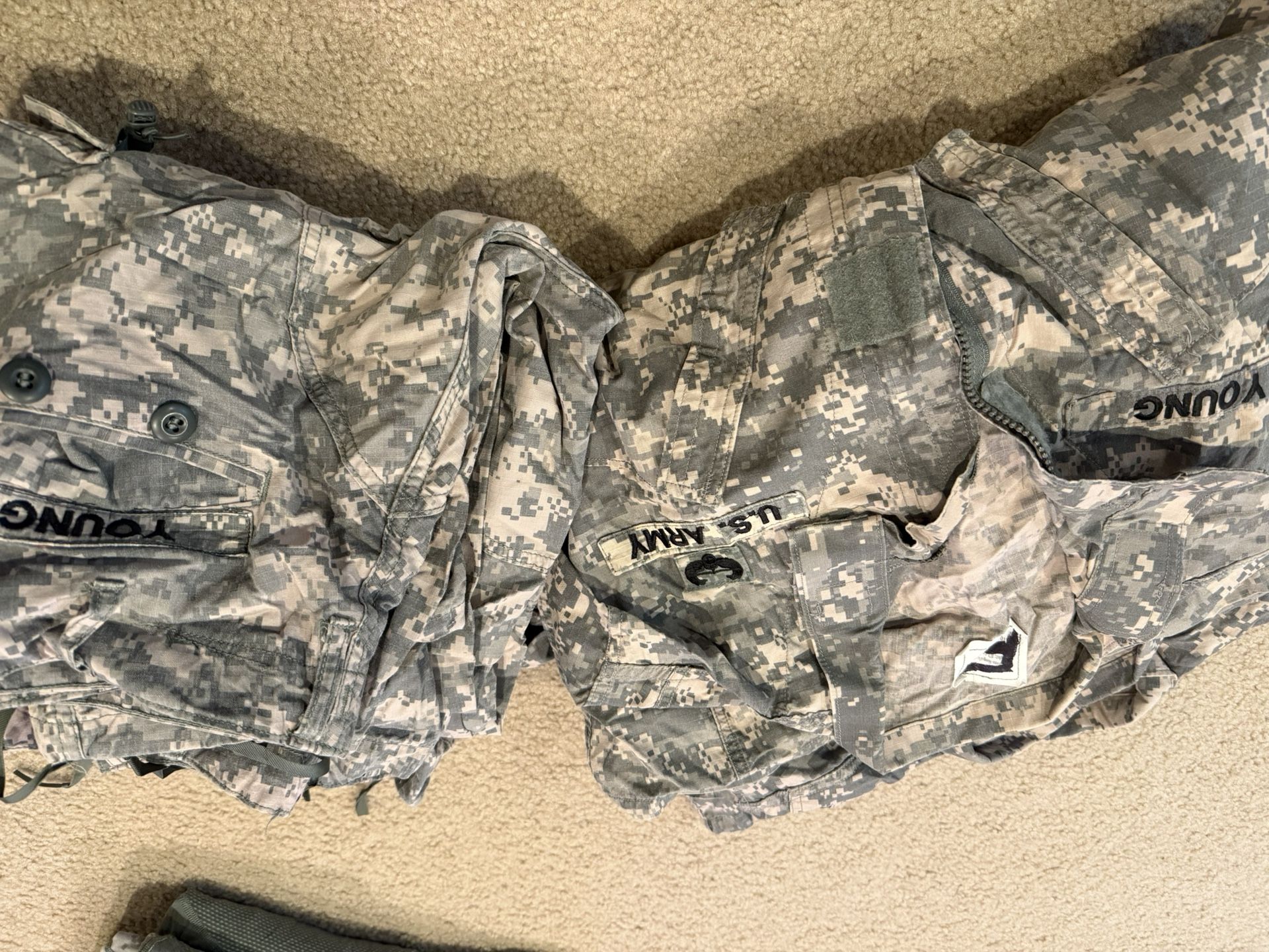 ACU FRACUs MR Combat Shirt Uniform Blouse Massif Pants Field Digital Camo