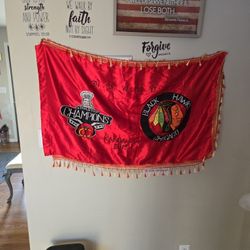 Chicago Blackhawks Blackhawk Helicopter Mission Flag