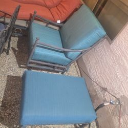 $200 BIG ARIZONA ROCKING CHAIR AND FOOTSTOOL 