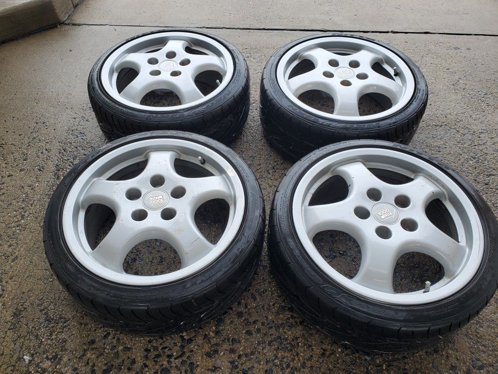 4 17 in 5x112 wheels rims and tires. 1000 miglia