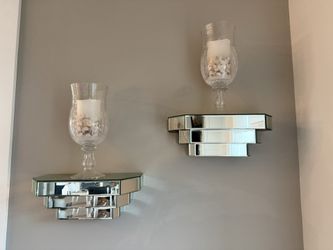 Mirrored Floating Shelves