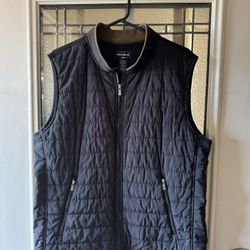 Quilted Black Vest XL